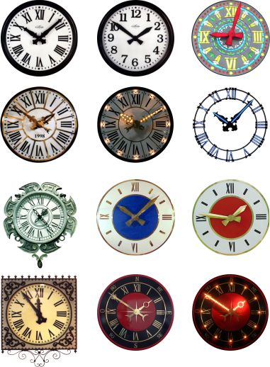 esferas de relojes de torre